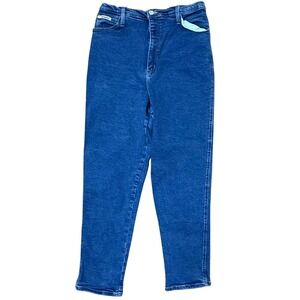 VINTAGE‎ Action West Jeans Women's Size 16 Blue Denim High Waisted Straight Leg